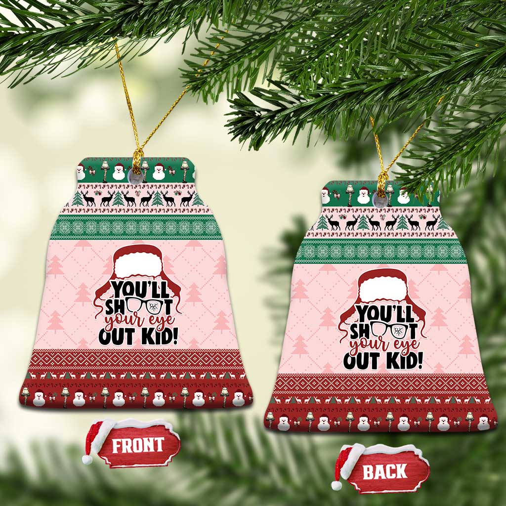 Christmas Story Ceramic Ornament You'll Shoot Your Eye Out - Wonder Print Shop