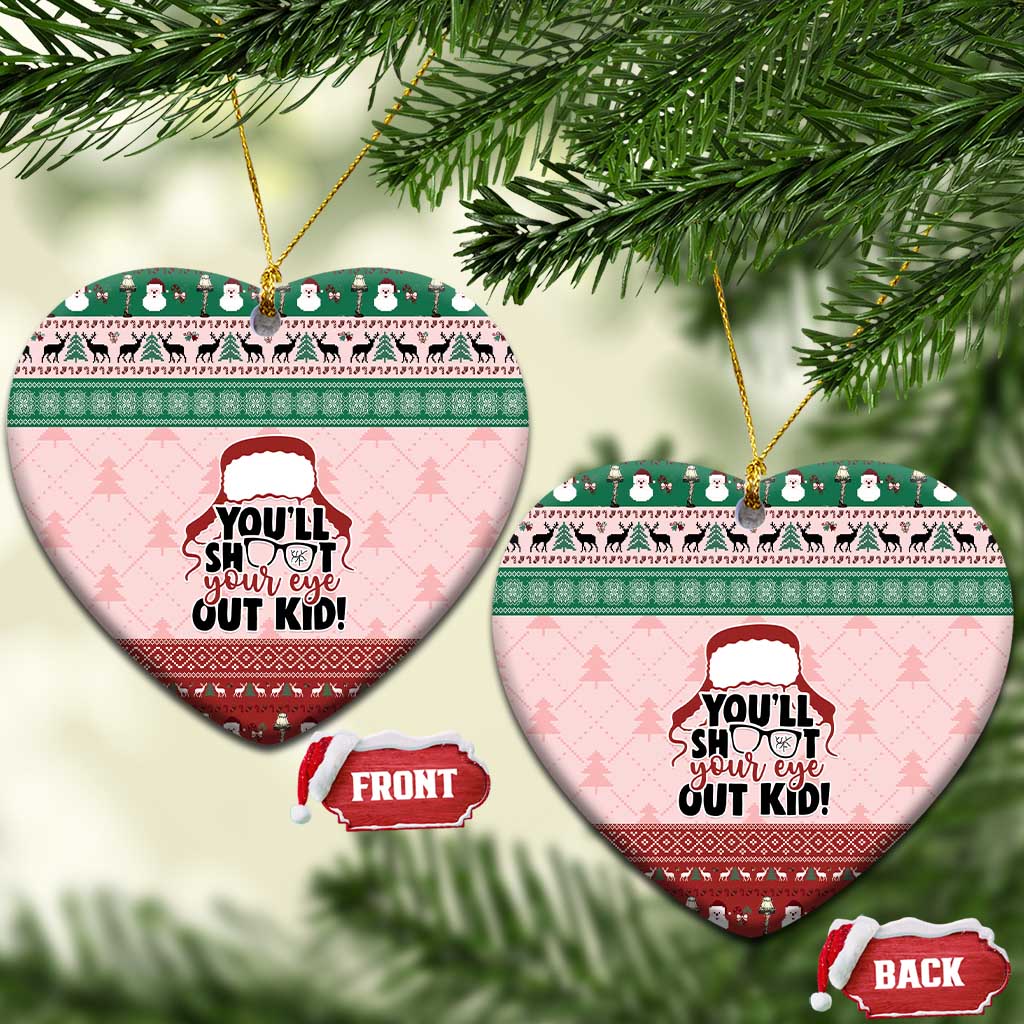 Christmas Story Ceramic Ornament You'll Shoot Your Eye Out - Wonder Print Shop