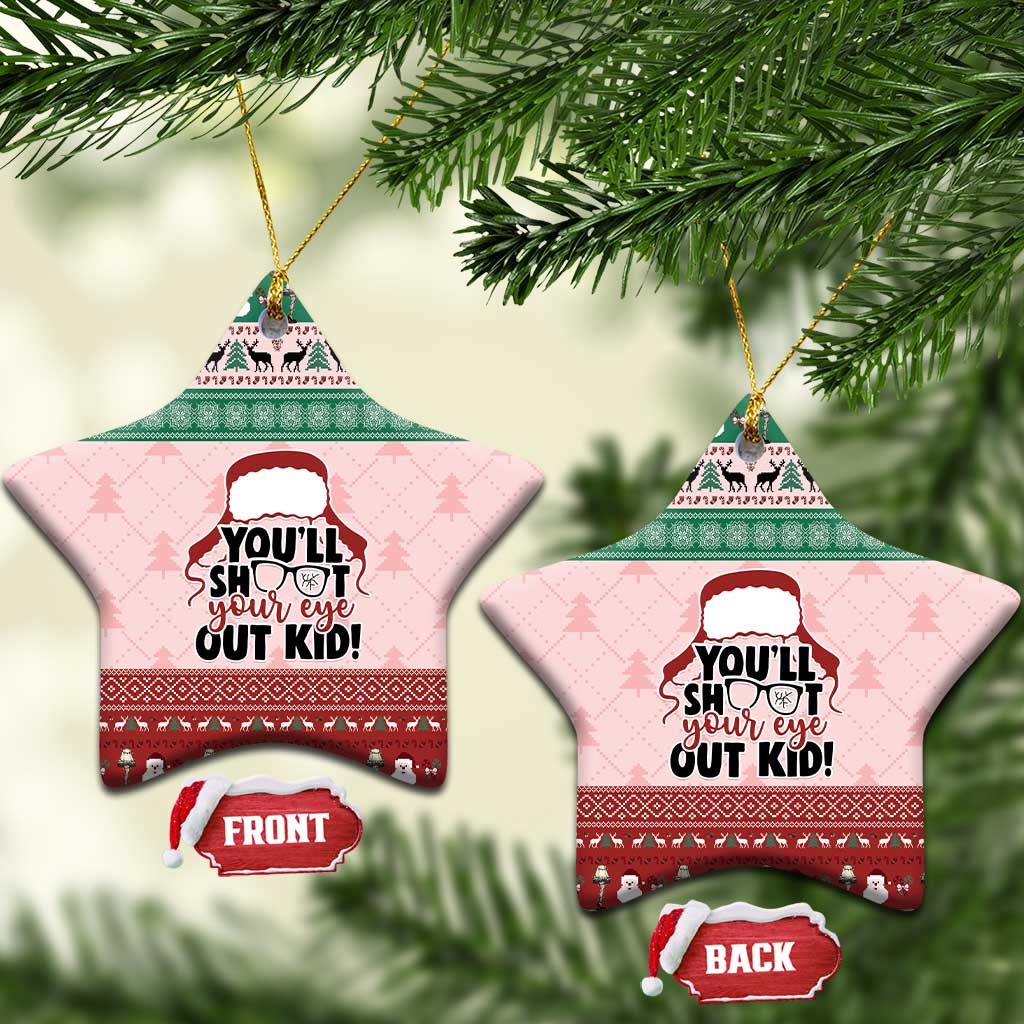 Christmas Story Ceramic Ornament You'll Shoot Your Eye Out - Wonder Print Shop