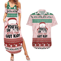 Christmas Story Couples Matching Summer Maxi Dress and Hawaiian Shirt You'll Shoot Your Eye Out - Wonder Print Shop