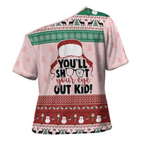 Christmas Story Cross Shoulder Shirt You'll Shoot Your Eye Out - Wonder Print Shop