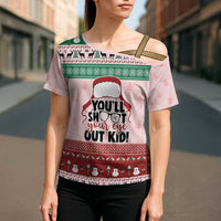 Christmas Story Cross Shoulder Shirt You'll Shoot Your Eye Out - Wonder Print Shop