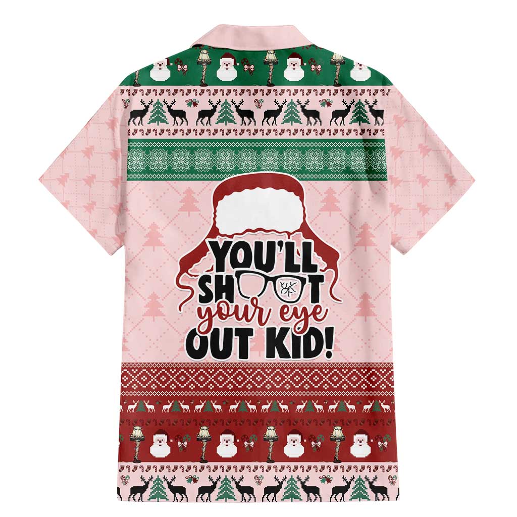 Christmas Story Family Matching Mermaid Dress and Hawaiian Shirt You'll Shoot Your Eye Out - Wonder Print Shop