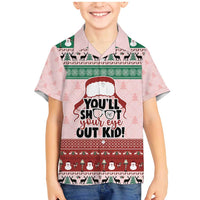 Christmas Story Family Matching Mermaid Dress and Hawaiian Shirt You'll Shoot Your Eye Out - Wonder Print Shop