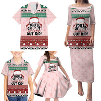 Christmas Story Family Matching Puletasi and Hawaiian Shirt You'll Shoot Your Eye Out - Wonder Print Shop
