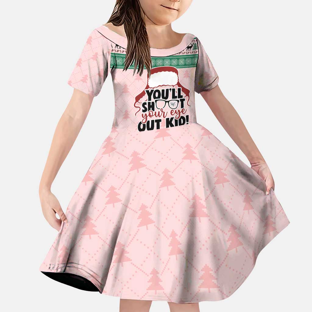Christmas Story Family Matching Summer Maxi Dress and Hawaiian Shirt You'll Shoot Your Eye Out - Wonder Print Shop