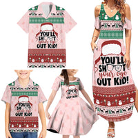 Christmas Story Family Matching Summer Maxi Dress and Hawaiian Shirt You'll Shoot Your Eye Out - Wonder Print Shop