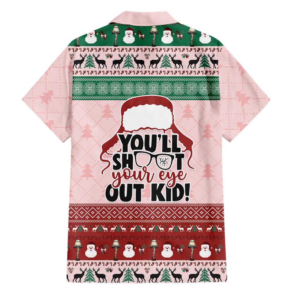 Christmas Story Family Matching Summer Maxi Dress and Hawaiian Shirt You'll Shoot Your Eye Out - Wonder Print Shop