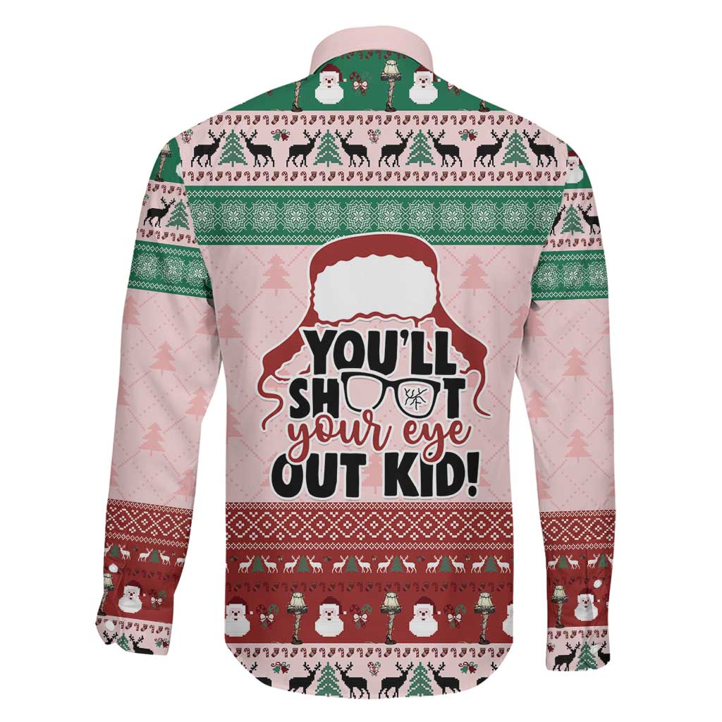 Christmas Story Family Matching Summer Maxi Dress and Hawaiian Shirt You'll Shoot Your Eye Out - Wonder Print Shop