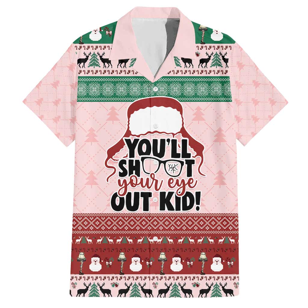 Christmas Story Hawaiian Shirt You'll Shoot Your Eye Out - Wonder Print Shop