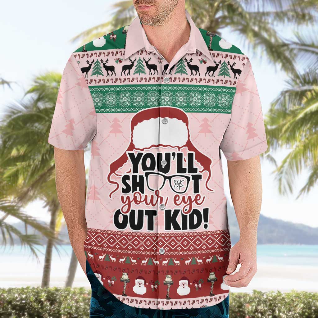 Christmas Story Hawaiian Shirt You'll Shoot Your Eye Out - Wonder Print Shop