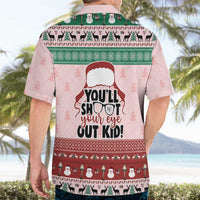 Christmas Story Hawaiian Shirt You'll Shoot Your Eye Out - Wonder Print Shop