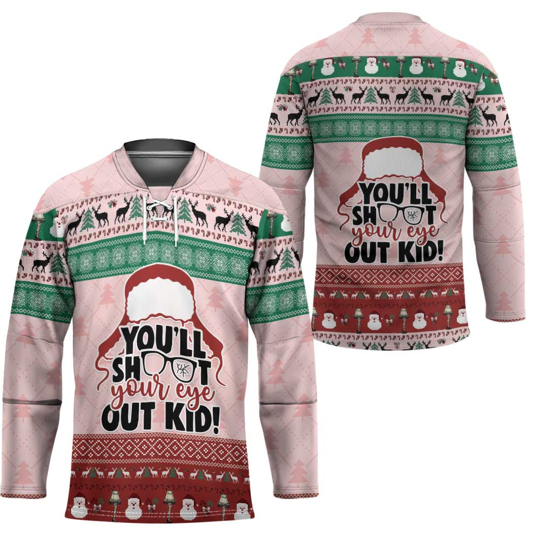 Christmas Story Hockey Jersey You'll Shoot Your Eye Out - Wonder Print Shop