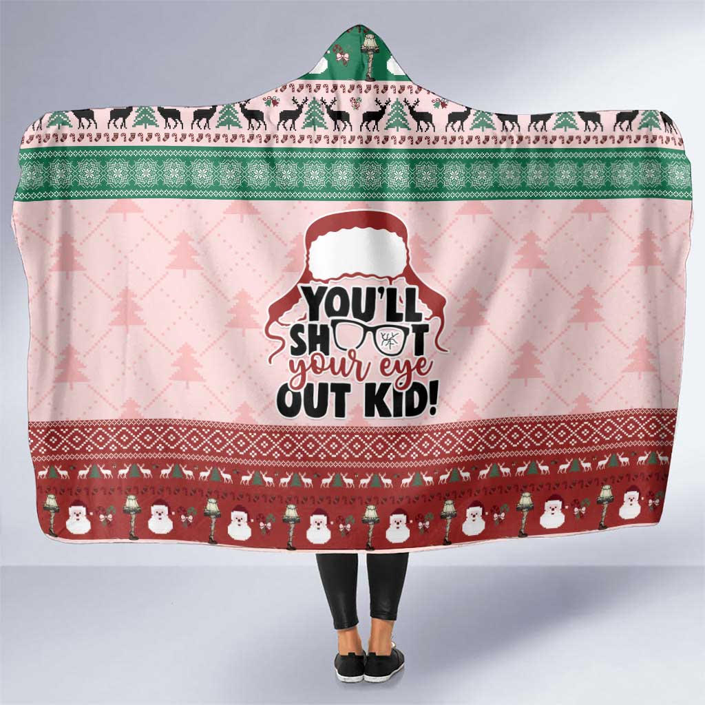 Christmas Story Hooded Blanket You'll Shoot Your Eye Out - Wonder Print Shop