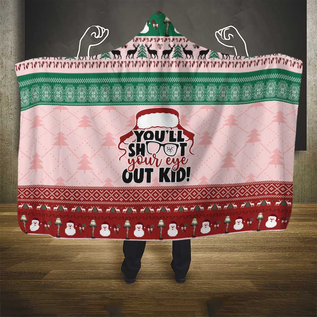 Christmas Story Hooded Blanket You'll Shoot Your Eye Out - Wonder Print Shop