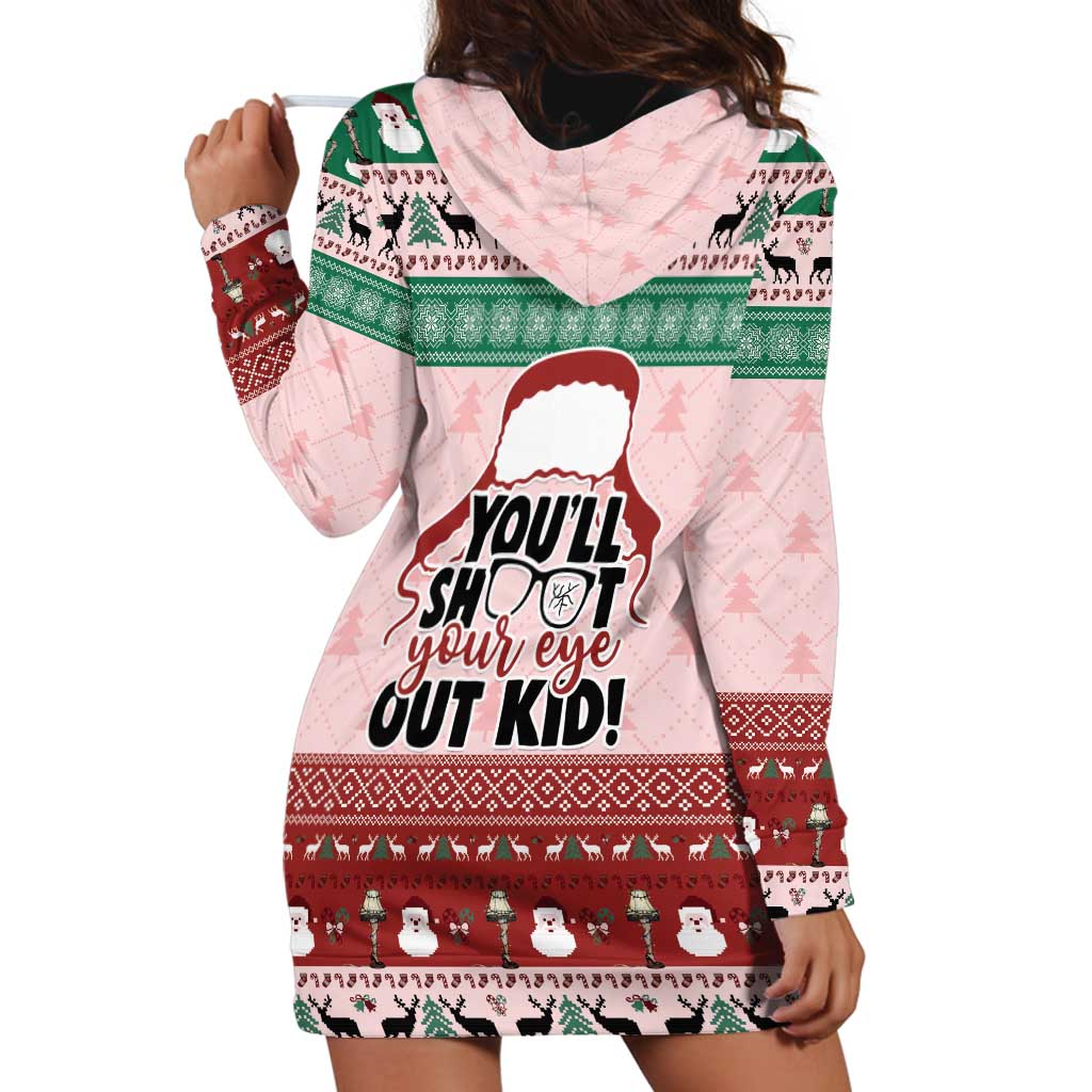 Christmas Story Hoodie Dress You'll Shoot Your Eye Out - Wonder Print Shop