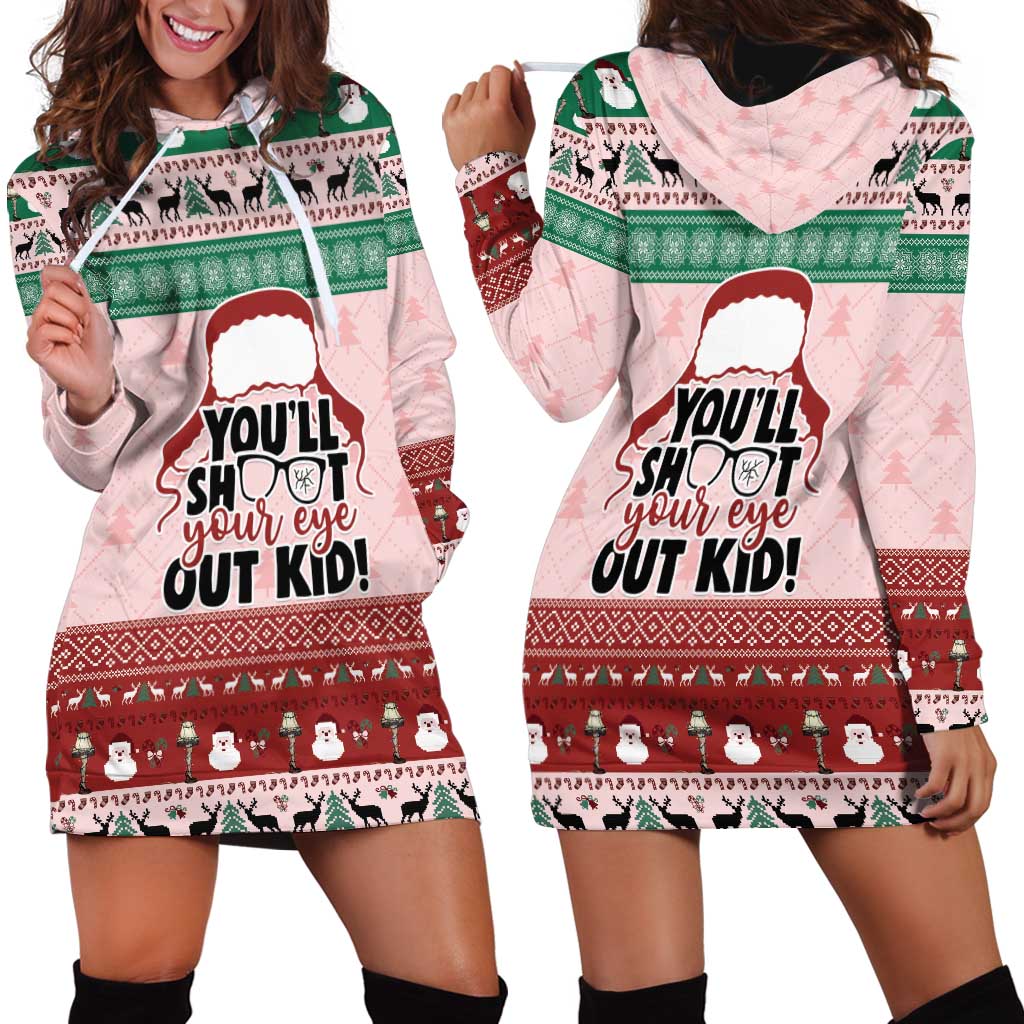 Christmas Story Hoodie Dress You'll Shoot Your Eye Out - Wonder Print Shop