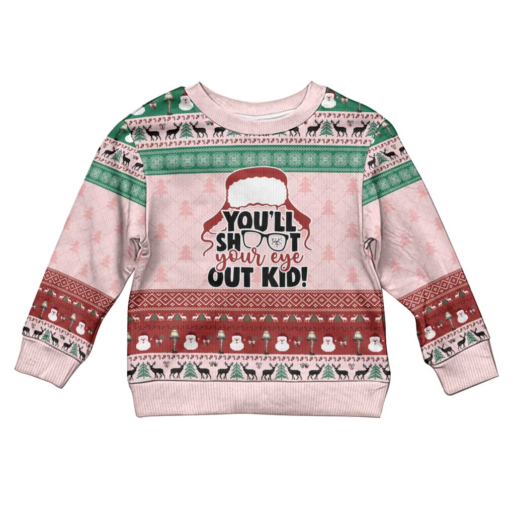 Christmas Story Kid Ugly Christmas Sweater You'll Shoot Your Eye Out - Wonder Print Shop
