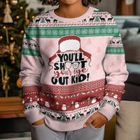 Christmas Story Kid Ugly Christmas Sweater You'll Shoot Your Eye Out - Wonder Print Shop