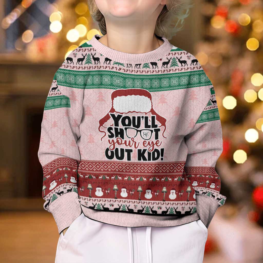 Christmas Story Kid Ugly Christmas Sweater You'll Shoot Your Eye Out - Wonder Print Shop