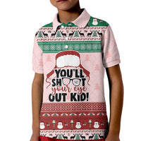 Christmas Story Kid Polo Shirt You'll Shoot Your Eye Out - Wonder Print Shop