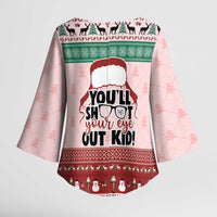 Christmas Story Kimono Sleeve Blouse You'll Shoot Your Eye Out - Wonder Print Shop