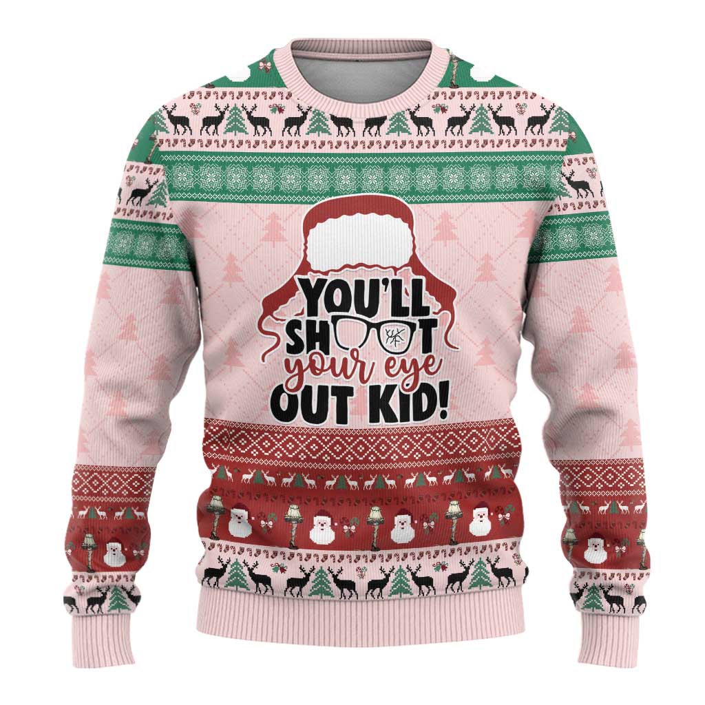 Christmas Story Ugly Christmas Sweater You'll Shoot Your Eye Out - Wonder Print Shop
