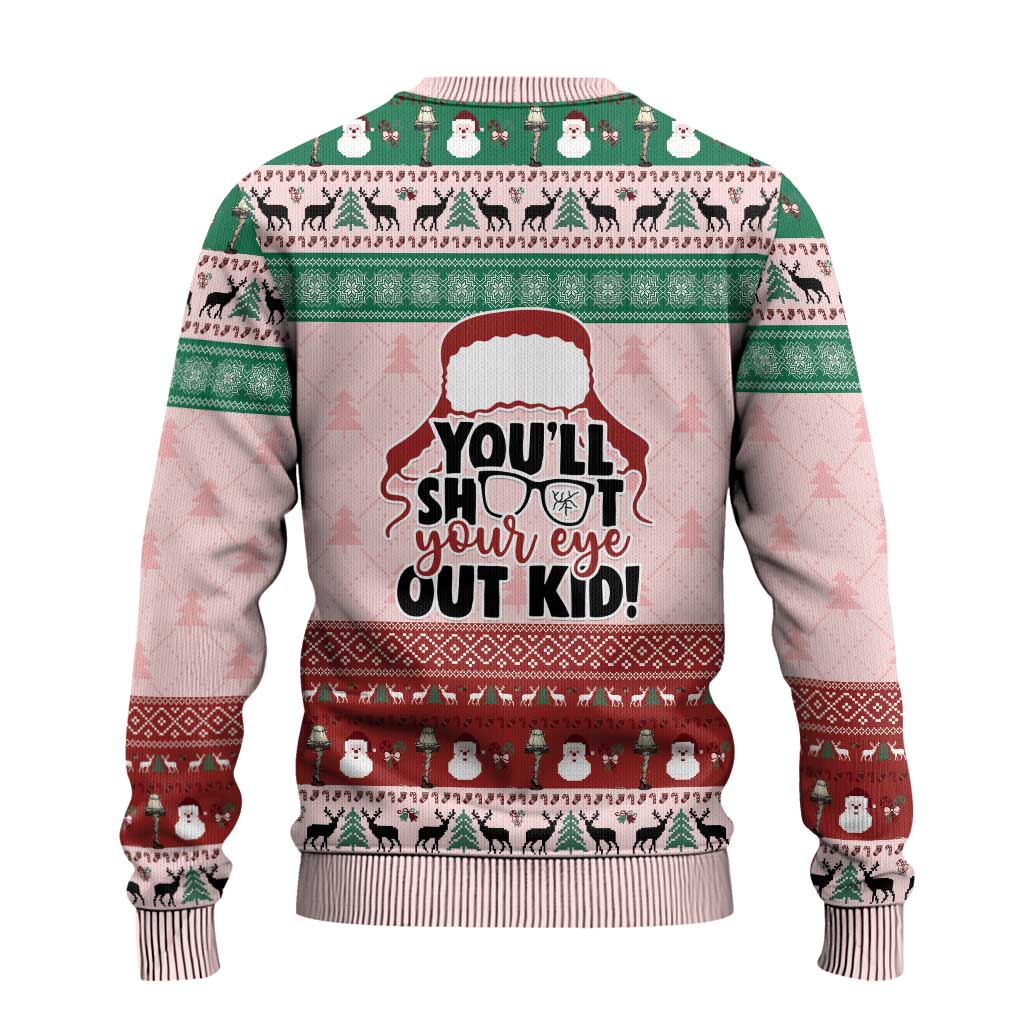 Christmas Story Ugly Christmas Sweater You'll Shoot Your Eye Out - Wonder Print Shop
