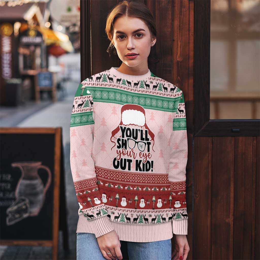 Christmas Story Ugly Christmas Sweater You'll Shoot Your Eye Out - Wonder Print Shop