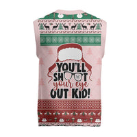 Christmas Story Christmas Knitted V-Neck Vest You'll Shoot Your Eye Out - Wonder Print Shop