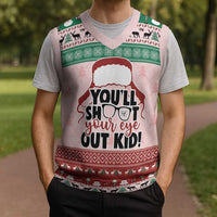 Christmas Story Christmas Knitted V-Neck Vest You'll Shoot Your Eye Out - Wonder Print Shop