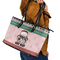 Christmas Story Leather Tote Bag You'll Shoot Your Eye Out - Wonder Print Shop