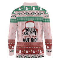Christmas Story Long Sleeve Polo Shirt You'll Shoot Your Eye Out - Wonder Print Shop
