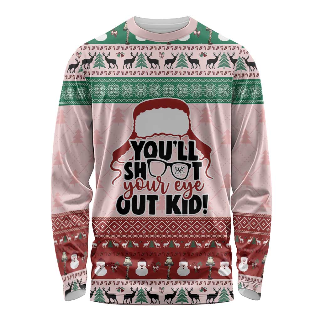 Christmas Story Long Sleeve Shirt You'll Shoot Your Eye Out - Wonder Print Shop