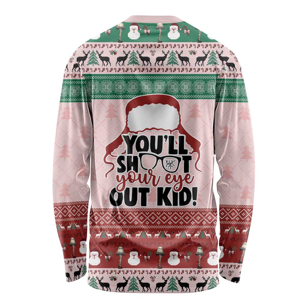 Christmas Story Long Sleeve Shirt You'll Shoot Your Eye Out - Wonder Print Shop