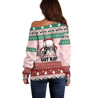 Christmas Story Off Shoulder Sweater You'll Shoot Your Eye Out - Wonder Print Shop