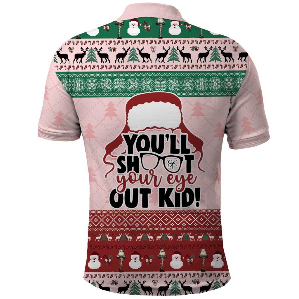 Christmas Story Polo Shirt You'll Shoot Your Eye Out - Wonder Print Shop