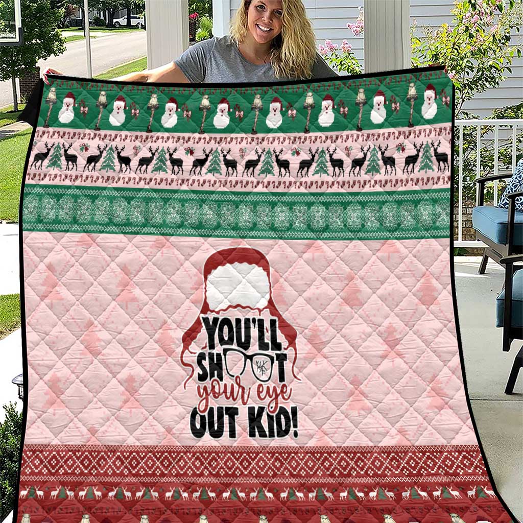 Christmas Story Quilt You'll Shoot Your Eye Out - Wonder Print Shop