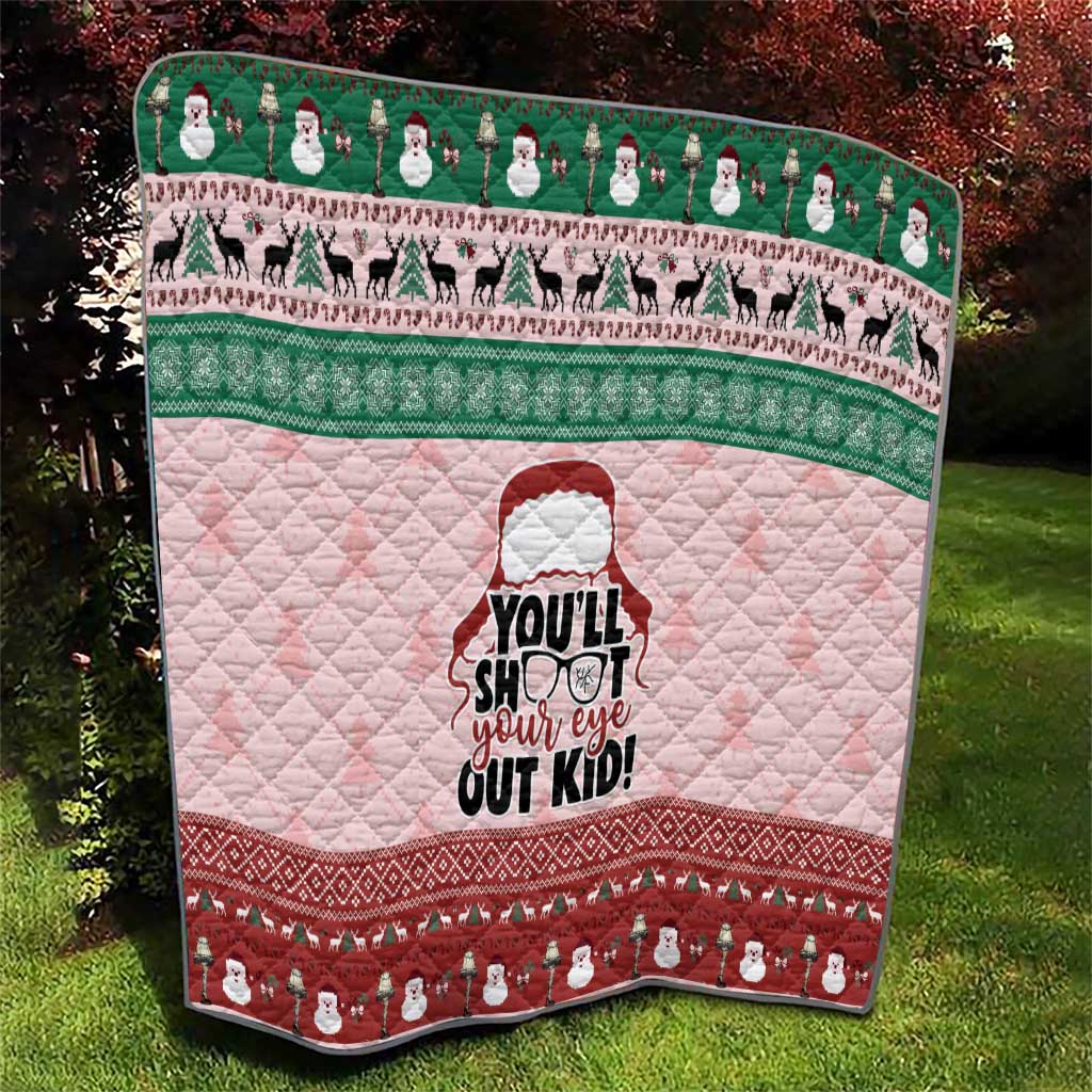 Christmas Story Quilt You'll Shoot Your Eye Out - Wonder Print Shop