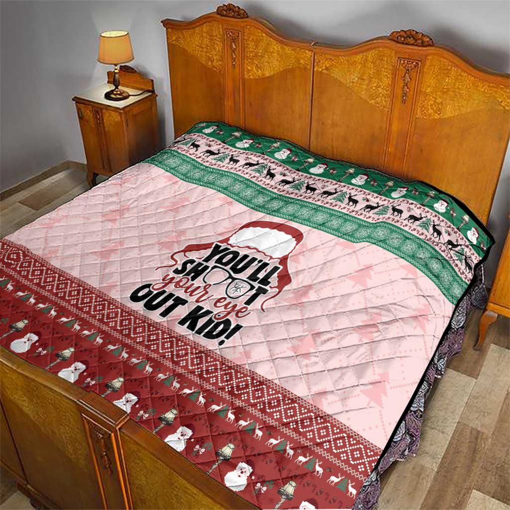Christmas Story Quilt You'll Shoot Your Eye Out - Wonder Print Shop