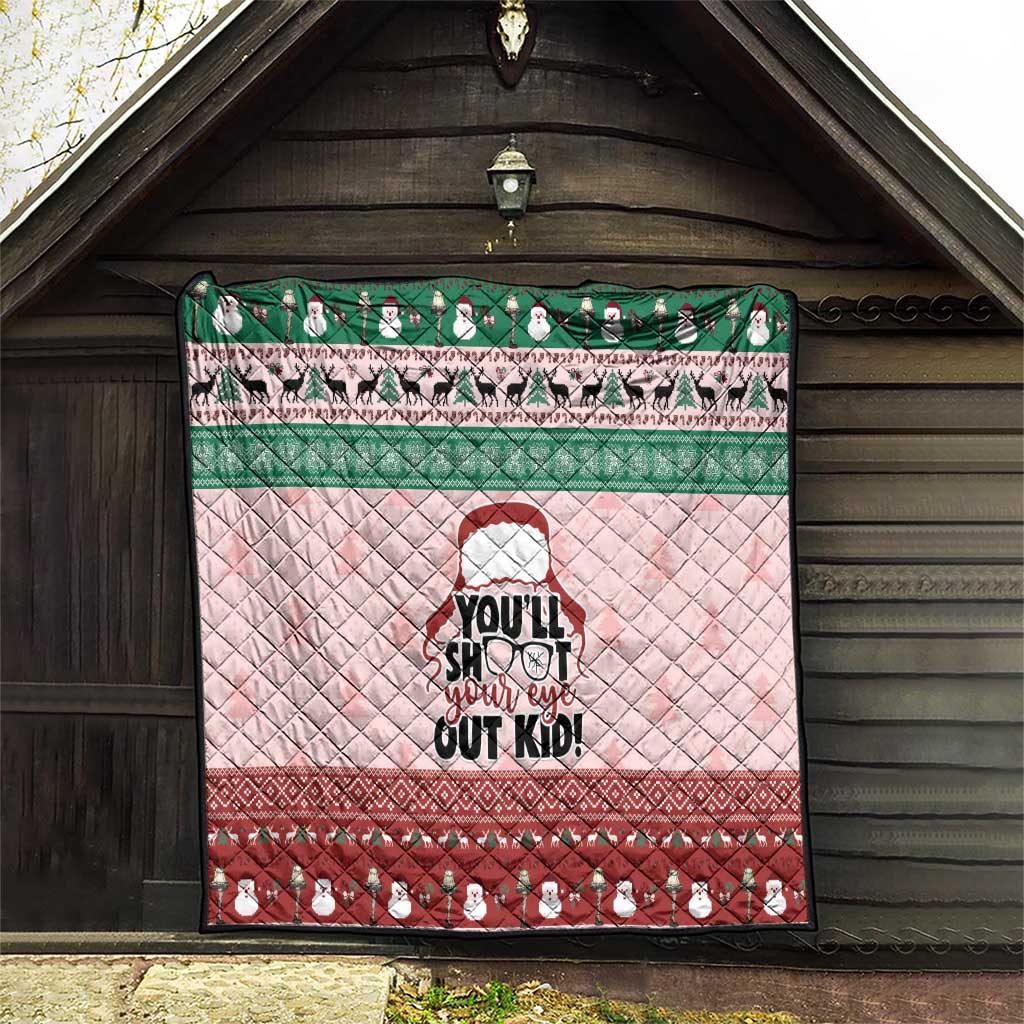 Christmas Story Quilt You'll Shoot Your Eye Out - Wonder Print Shop