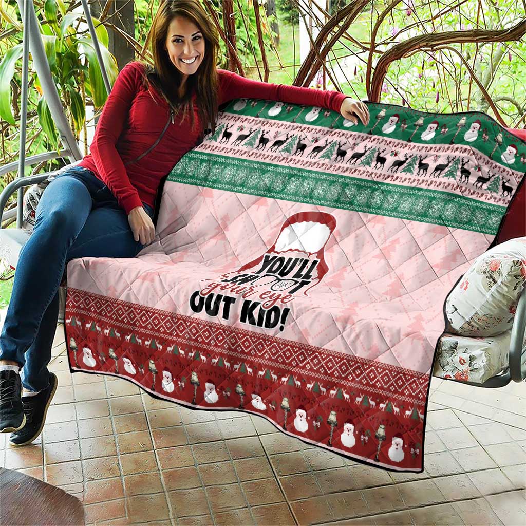 Christmas Story Quilt You'll Shoot Your Eye Out - Wonder Print Shop
