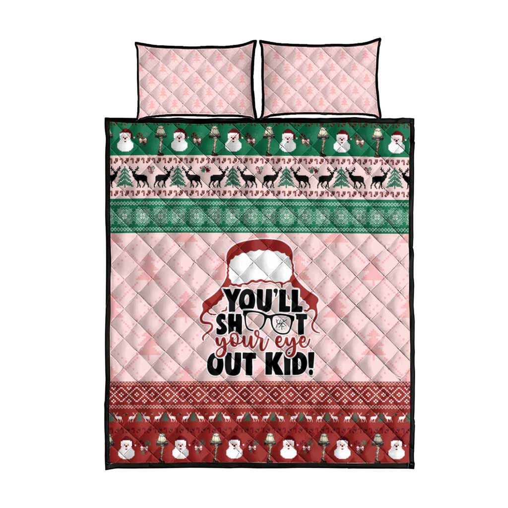 Christmas Story Quilt Bed Set You'll Shoot Your Eye Out - Wonder Print Shop