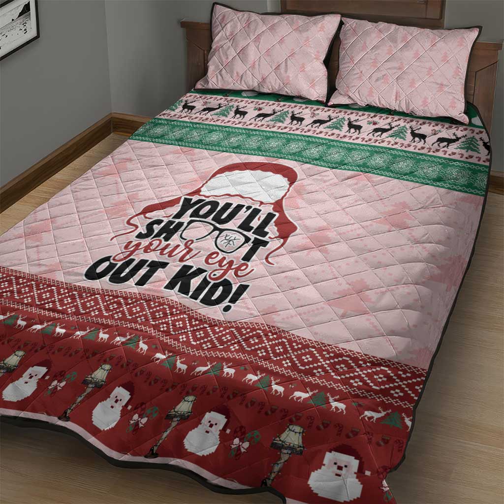Christmas Story Quilt Bed Set You'll Shoot Your Eye Out - Wonder Print Shop