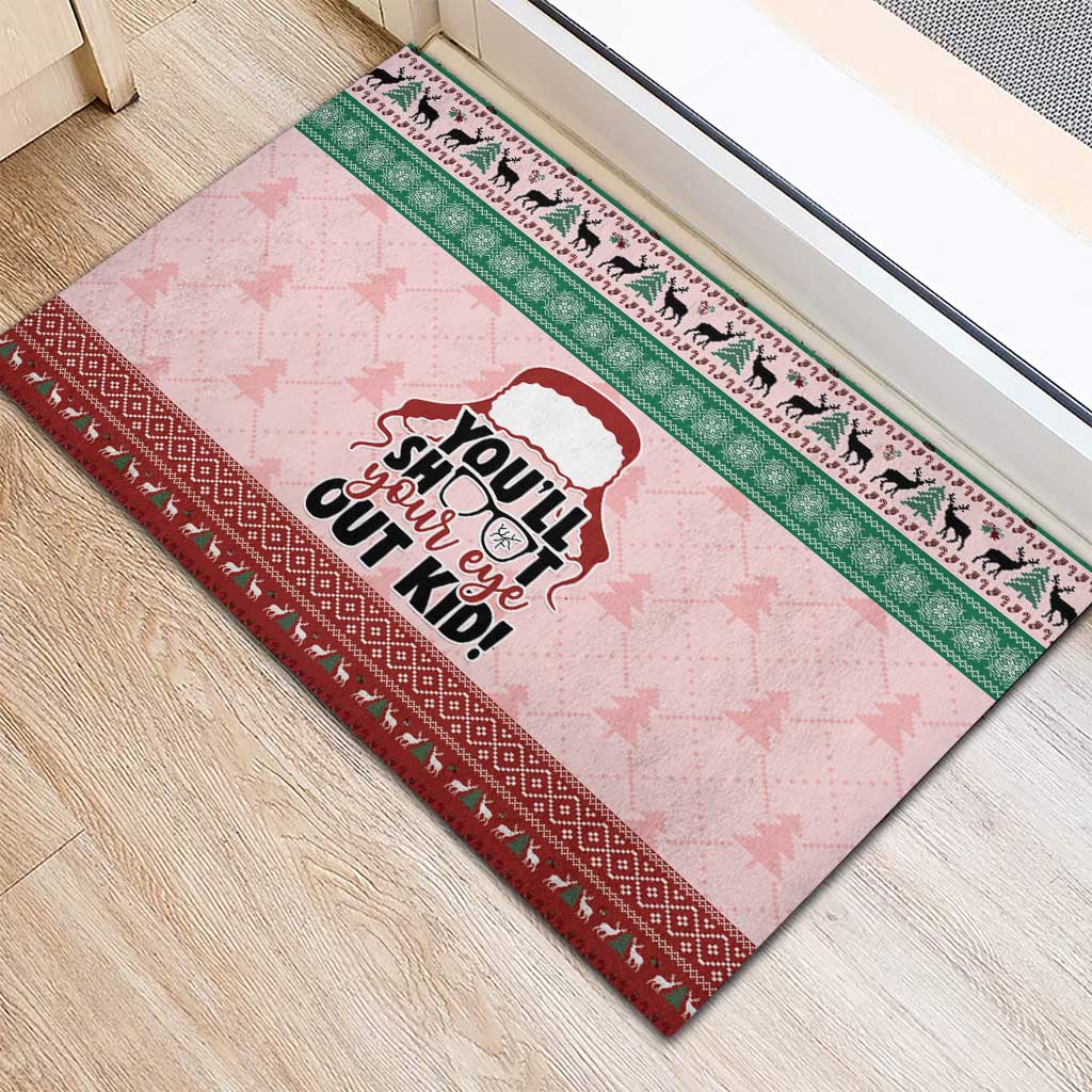 Christmas Story Rubber Doormat You'll Shoot Your Eye Out - Wonder Print Shop