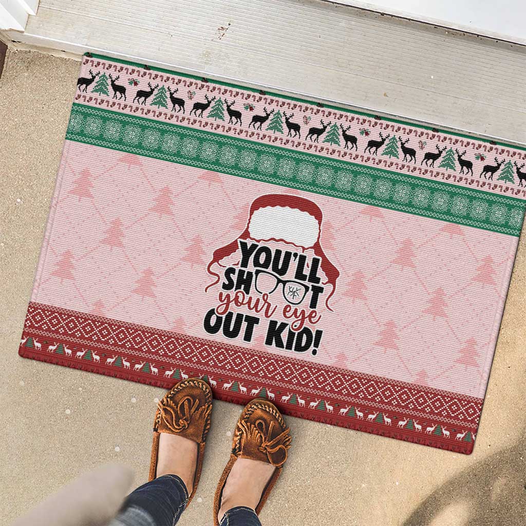 Christmas Story Rubber Doormat You'll Shoot Your Eye Out - Wonder Print Shop