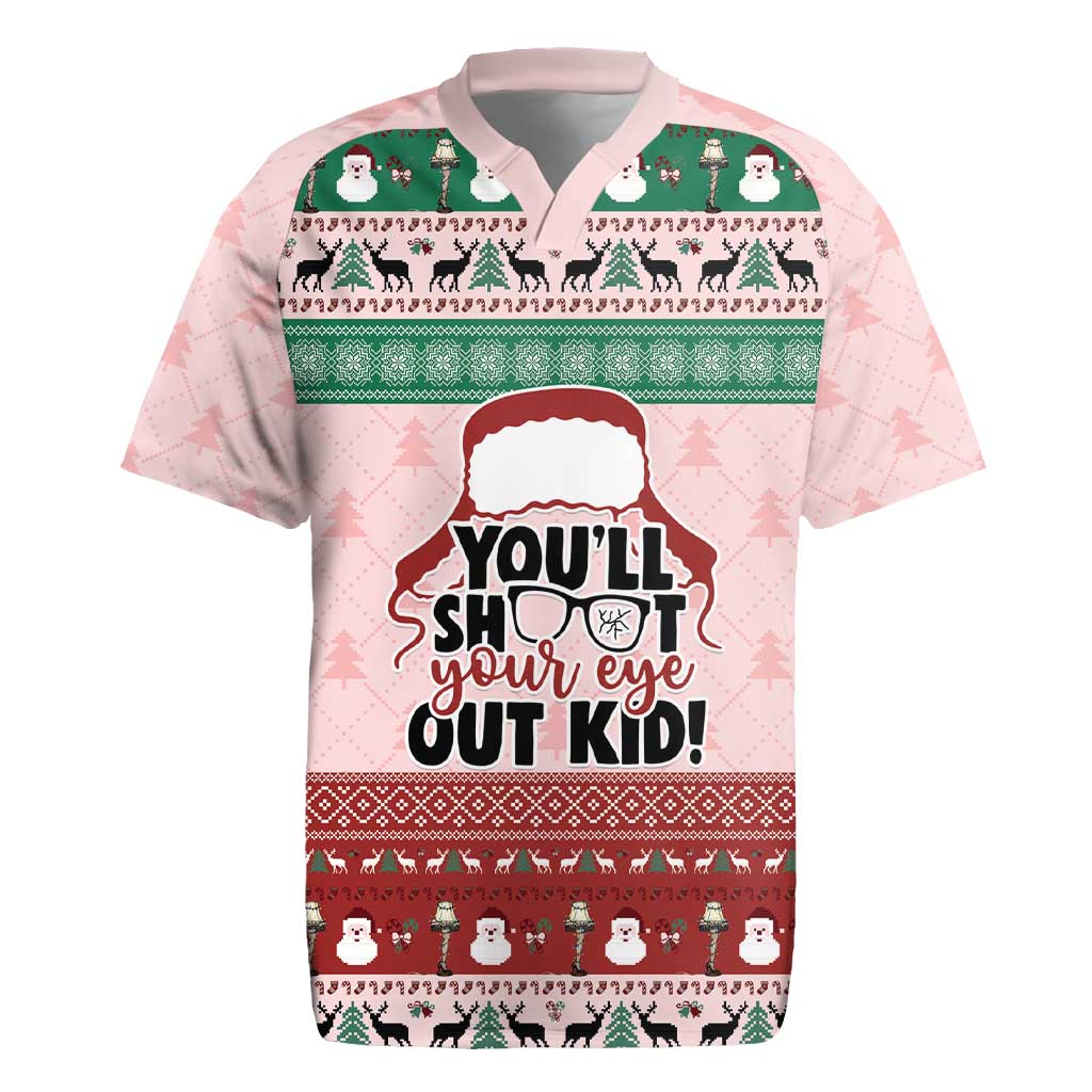 Christmas Story Rugby Jersey You'll Shoot Your Eye Out - Wonder Print Shop