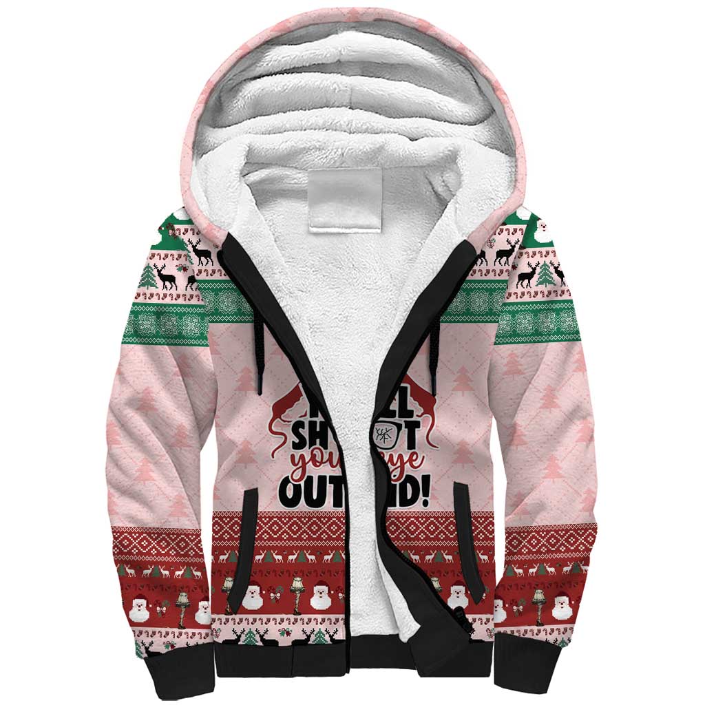 Christmas Story Sherpa Hoodie You'll Shoot Your Eye Out - Wonder Print Shop