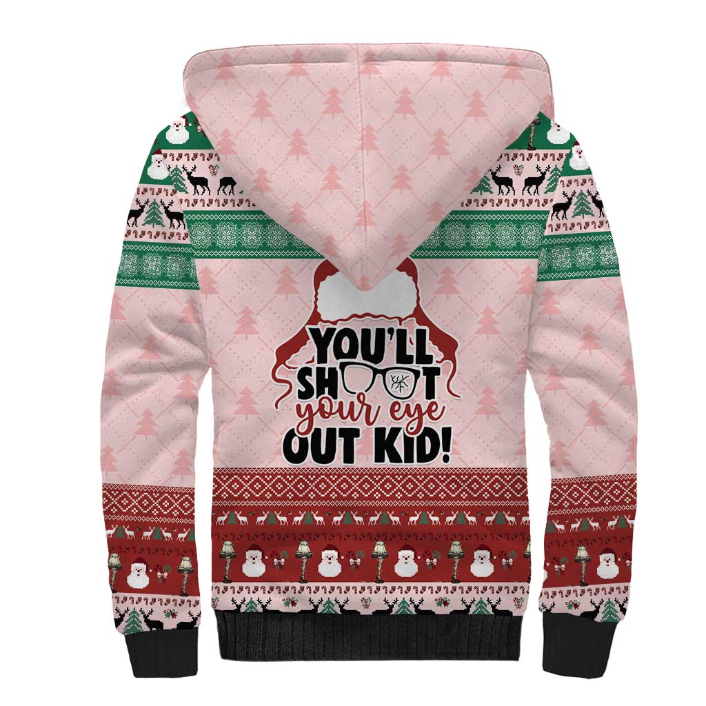 Christmas Story Sherpa Hoodie You'll Shoot Your Eye Out - Wonder Print Shop