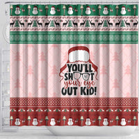 Christmas Story Shower Curtain You'll Shoot Your Eye Out - Wonder Print Shop